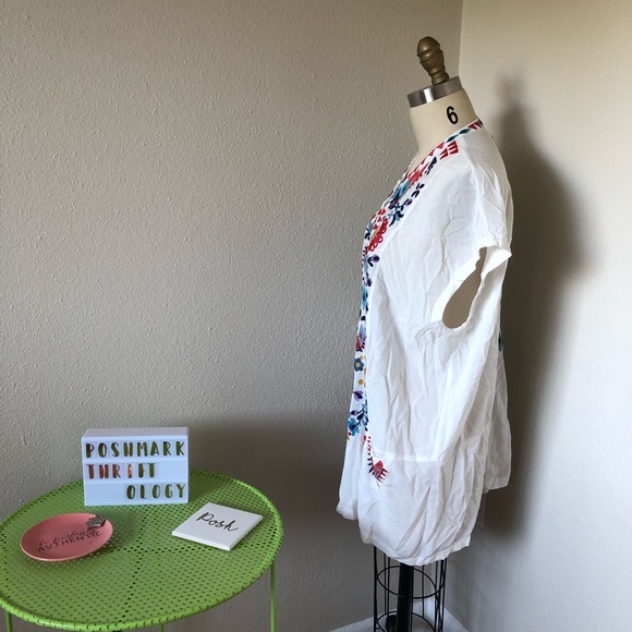 💕SOLD💕JOHNNY WAS BIYA MEL CHALLIS BLOUSE - Picture 5 of 8